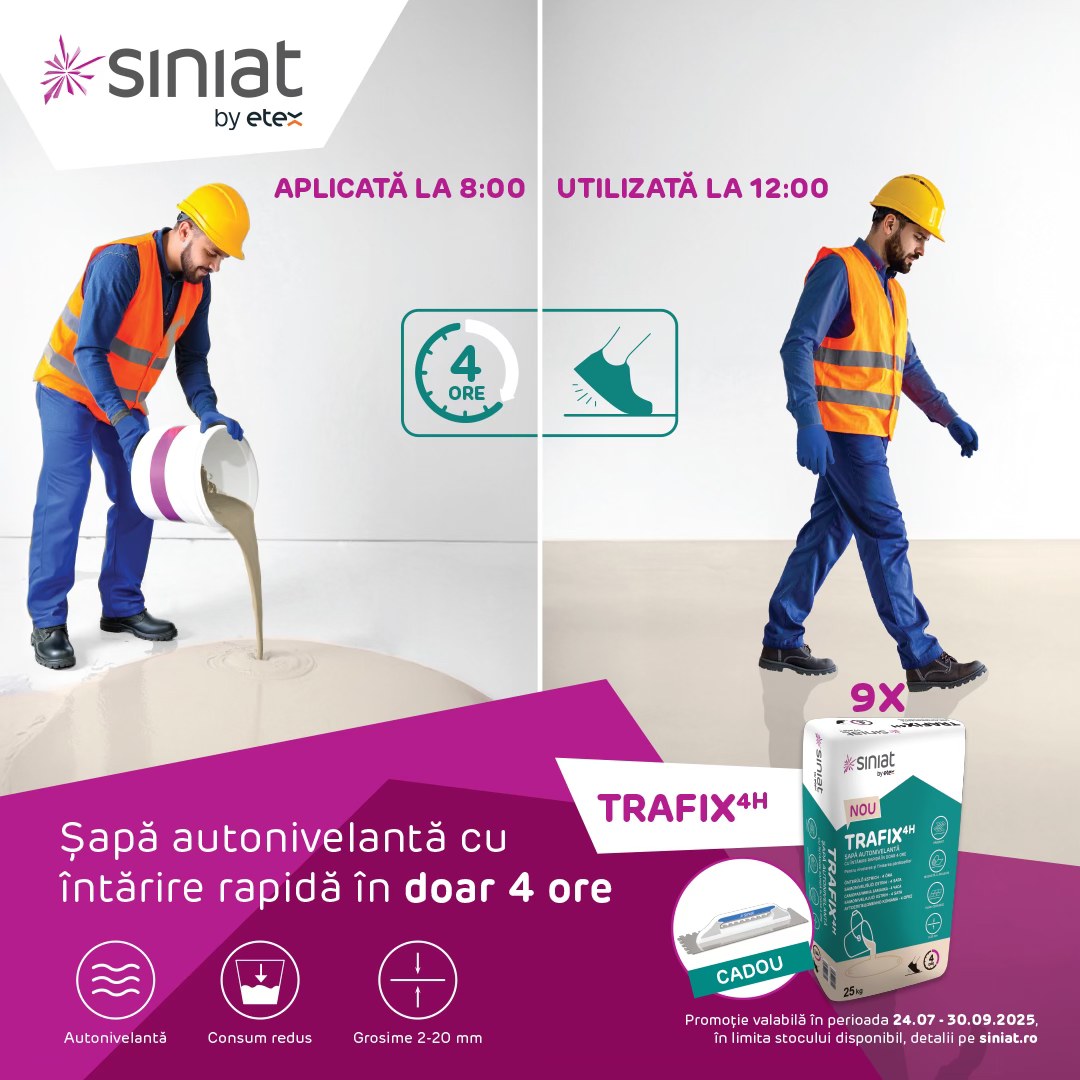 CADOU o GLETIERĂ la achiziţia a minim 9 SACI de TRAFIX 4H