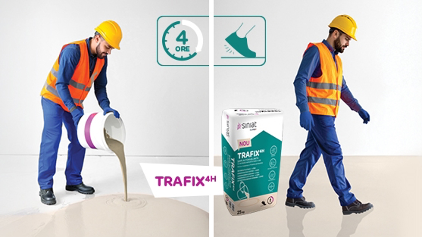 TRAFIX 4H - Șapă autonivelantă cu întărire rapidă în doar 4 ore