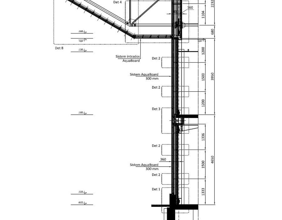 Fatade usoare AquaBoard la Aeroportul din Bacau