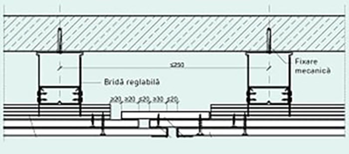 Tavanul fals - Dispunerea rosturilor